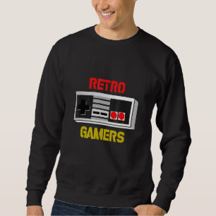 retro gamers console sweatshirt
