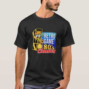 Retro Games 80's Classic Video Games Illustration T-Shirt