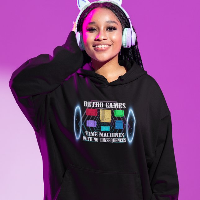 Retro Games are Like Time Machines Hoodie (Creator Uploaded)