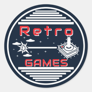 Retro Games NVB Classic Round Sticker