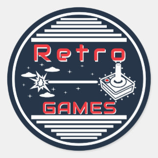 Retro Games NVB Classic Round Sticker