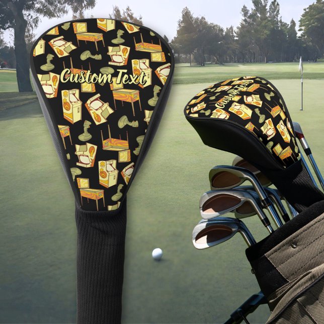 Retro Games Pattern Golf Head Cover (Creator Uploaded)