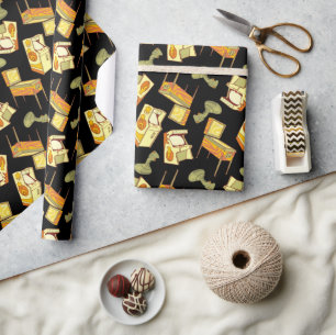 Retro Games Pattern Wrapping Paper
