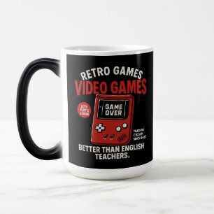 Retro games video games teaching english since  Magic Mug