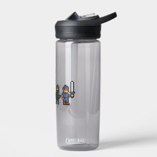 Retro Gaming Characters Water Bottle