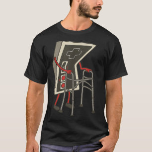 Retro Gaming Controller Old Gamer With Walker Funn T-Shirt