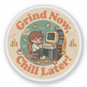 Retro Gaming Desk Character Artwork – Work to Play