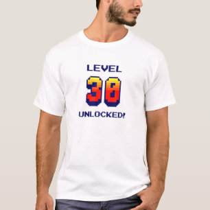 Retro Gaming Level 30 Unlocked 30 Years Old T-Shirt
