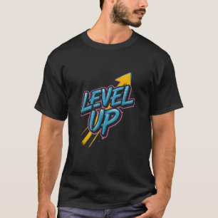 Retro Gaming Level Up Boys Girls Men Women T-Shirt