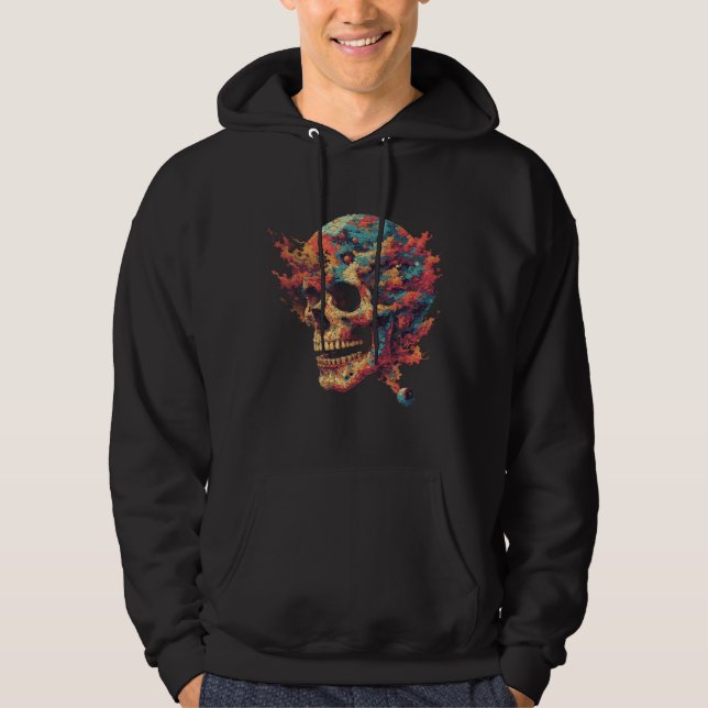 Retro Gaming Skull Hoodie (Front)