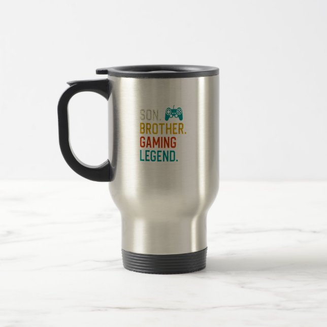 Retro Gaming Teenage Boys 8 12 Year Old Christmas Travel Mug (Left)