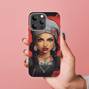 Retro Gangster Girl Personalised Street Style Boh iPhone 11 Case