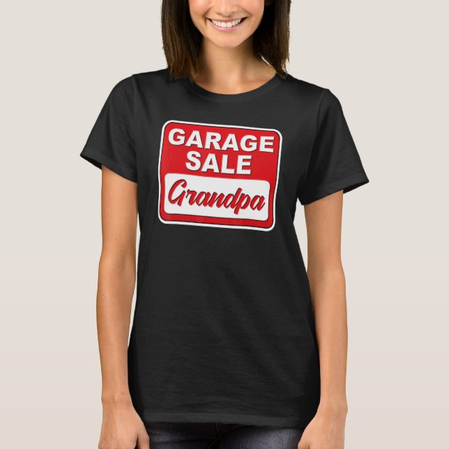 Retro Garage Sale Grandpa Thrifting T-Shirt (Front)
