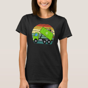 Retro Garbage Truck Waste Management Boys Toddlers T-Shirt