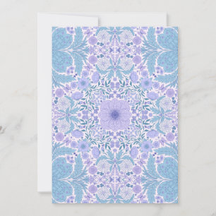 Retro garden florals in blue and violet