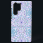 Retro garden florals in blue and violet samsung galaxy case<br><div class="desc">Hand-painted floral tiles,  flowers,  beetles,  butterflies</div>