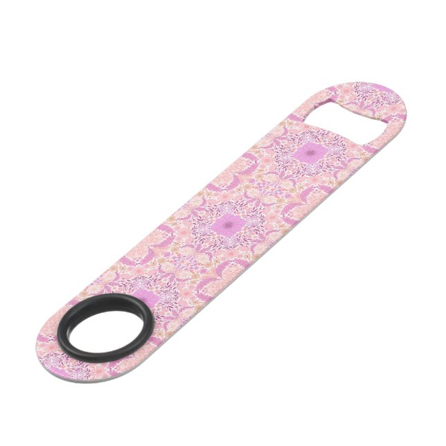 Retro garden florals  in pink (Front Angled)