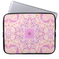 Retro garden florals in pink