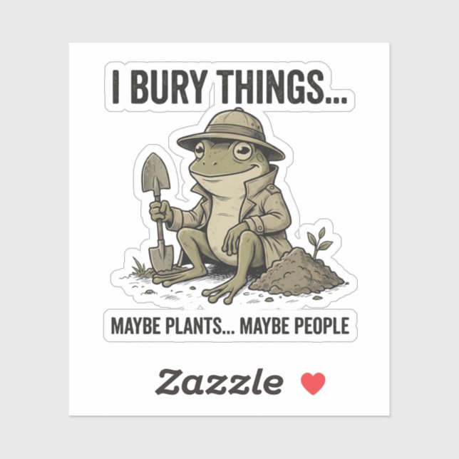 Retro Garden Lover I Bury Things Maybe Plants Mayb (Sheet)