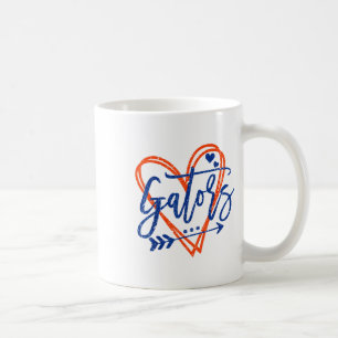 Retro Gators Heart Name Apparel Design For Men Wom Coffee Mug