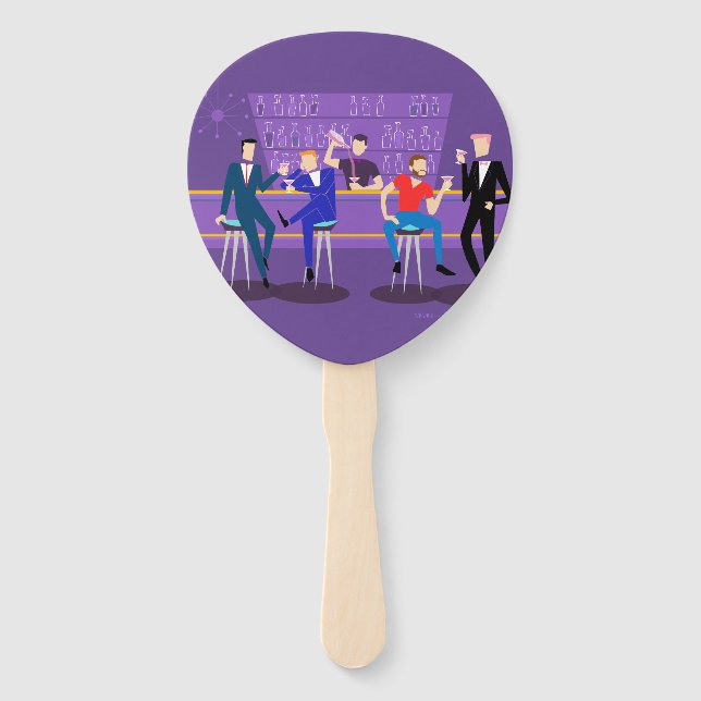 Retro Gay Bar Fans (Back)