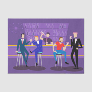 Retro Gay Bar Tissue Paper