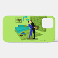 Retro Gay Couple In Love iPhone / iPad case