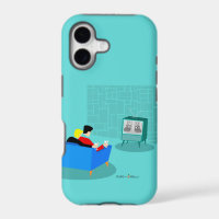 Retro Gay Couple Watching TV iPhone / iPad case
