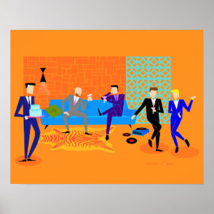 Retro Gay Party Poster