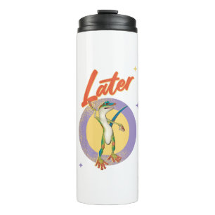 Retro Gecko Later Lazy Day Humour Thermal Tumbler