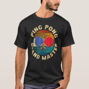 Retro Gekreuzte Ping Pong Schläger Ping Pong Grand T-Shirt