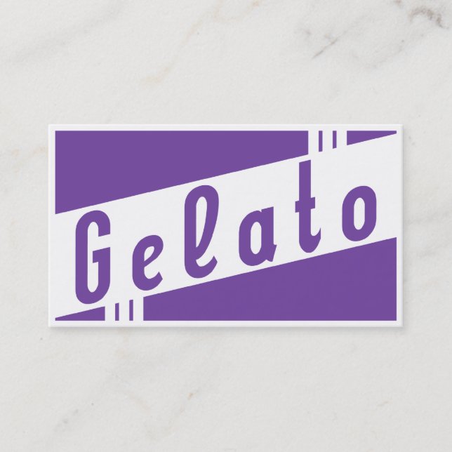 retro gelato business card (Front)