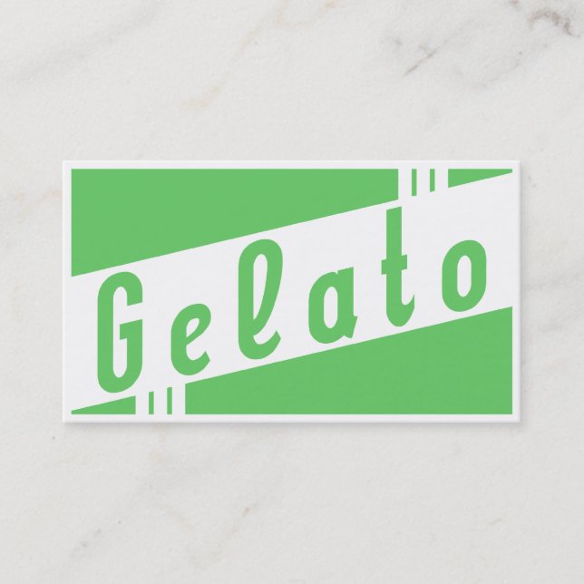 retro gelato business card (Front)