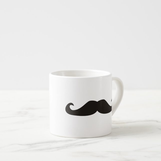Retro gentelman moustaches hipsters espresso mug (Front Right)