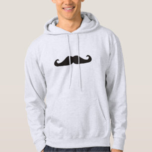 Retro gentelman moustaches hipsters hoodie