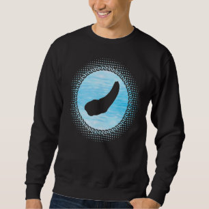Retro Geoduck Saying Saltwater Gooey Clam Sweatshirt