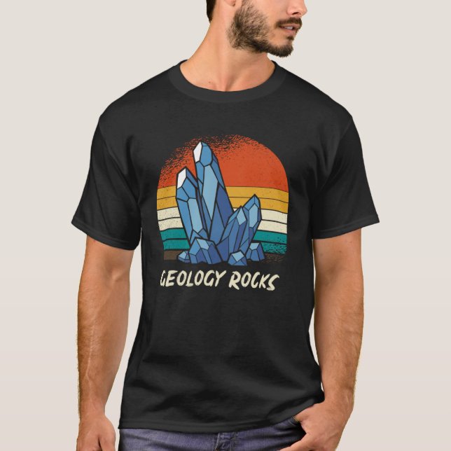 Retro Geology Rocks T-Shirt (Front)