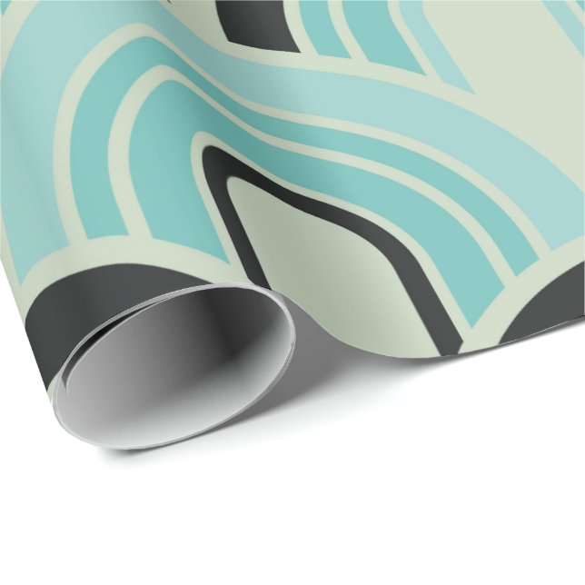 Retro Geometric Artistic Abstract Pattern #11 Wrapping Paper (Roll Corner)