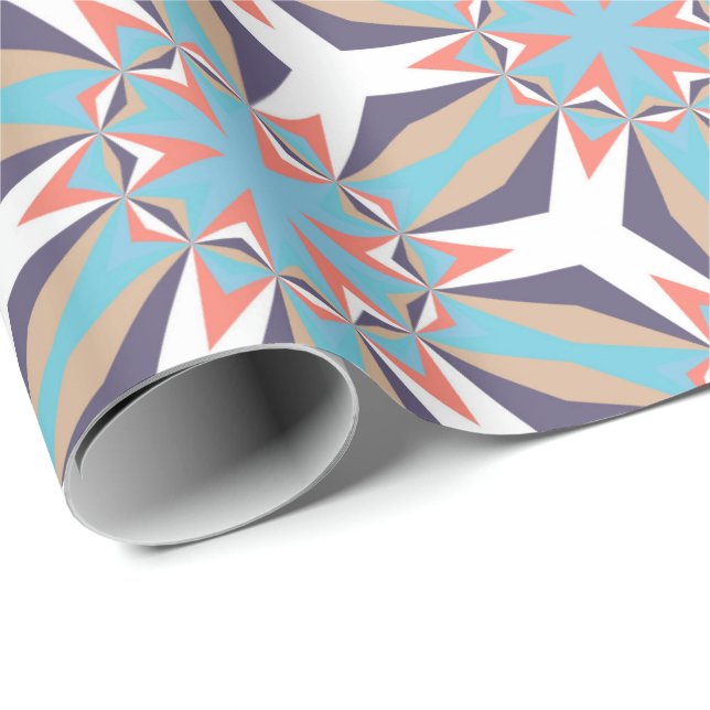 Retro Geometric Artistic Abstract Pattern #2 Wrapping Paper (Roll Corner)