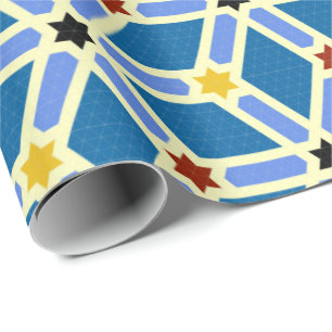 Retro Geometric Artistic Abstract Pattern #42 Wrapping Paper