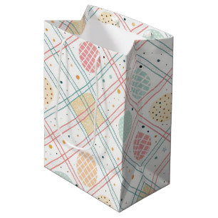 Retro Geometric Circle Mid-Century Abstract (2) Medium Gift Bag