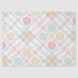 Retro Geometric Circle Mid-Century Abstract (2) Tissue Paper