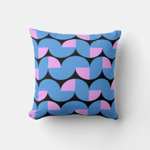 Retro Geometric Circle Pattern Cushion