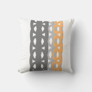 retro geometric design pillow original art
