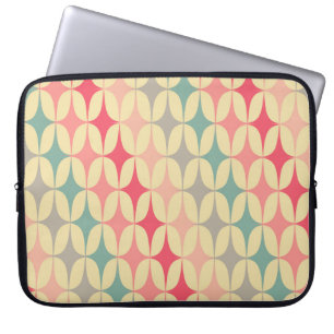 Retro Geometric: Diagonal Vintage Pattern. Laptop Sleeve