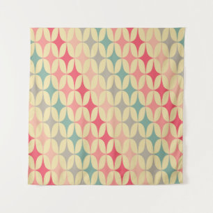 Retro Geometric: Diagonal Vintage Pattern. Tapestry