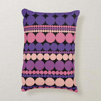 Retro Geometric Dotted Stripes Decorative Cushion