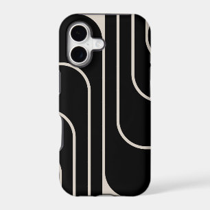 Retro Geometric Double Arch Design