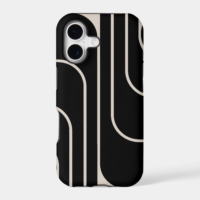 Retro Geometric Double Arch Design (Back)