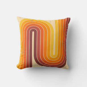Retro Geometric Double Arch Design Cushion